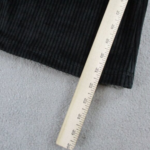 Fabletics Plush Rib Hooded Jumpsuit Womens Medium Short Black Cord Corduroy NWT - Picture 9 of 12
